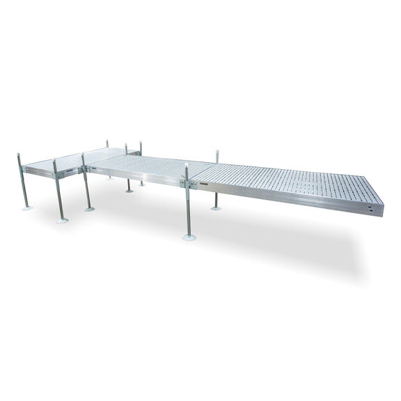 T-Shaped Aluminum Frame with Titan Platinum Decking Complete Dock Packages image number 2