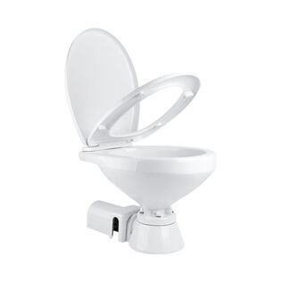 SEAFLO 12V Electric Marine Toilet, Compact Ceramic Bowl with Macerator Pump