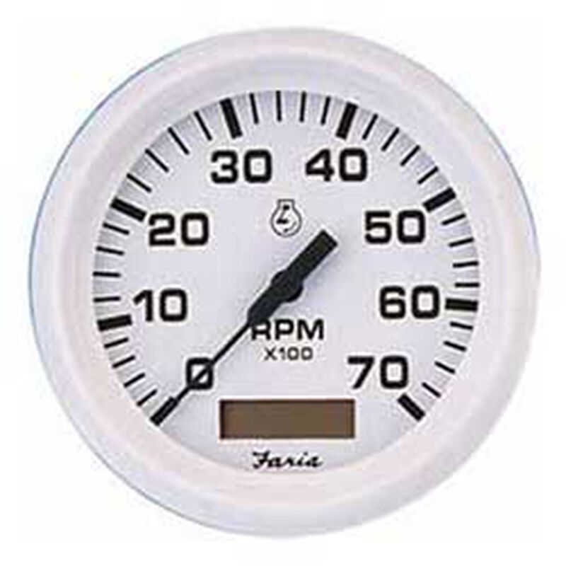 Tachometer - Dress White - 7000, Universal for all outboard image number 0