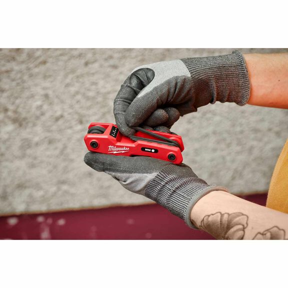 8-Key Metric Folding Hex Key Set image number 2