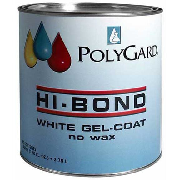 Hi-Bond Gelcoat No Wax, White, Quart image number 0