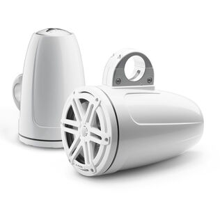 M3-770ETXv3-Gw-S-Gw 7.7" Enclosed Marine Coaxial Speaker System, Gloss White, White Sport Grilles