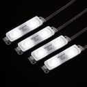 Two LED Module Light, Dual Mount, White, 4-Pack image number 1