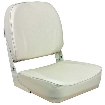 Low Back Folding Coach Seat, White
