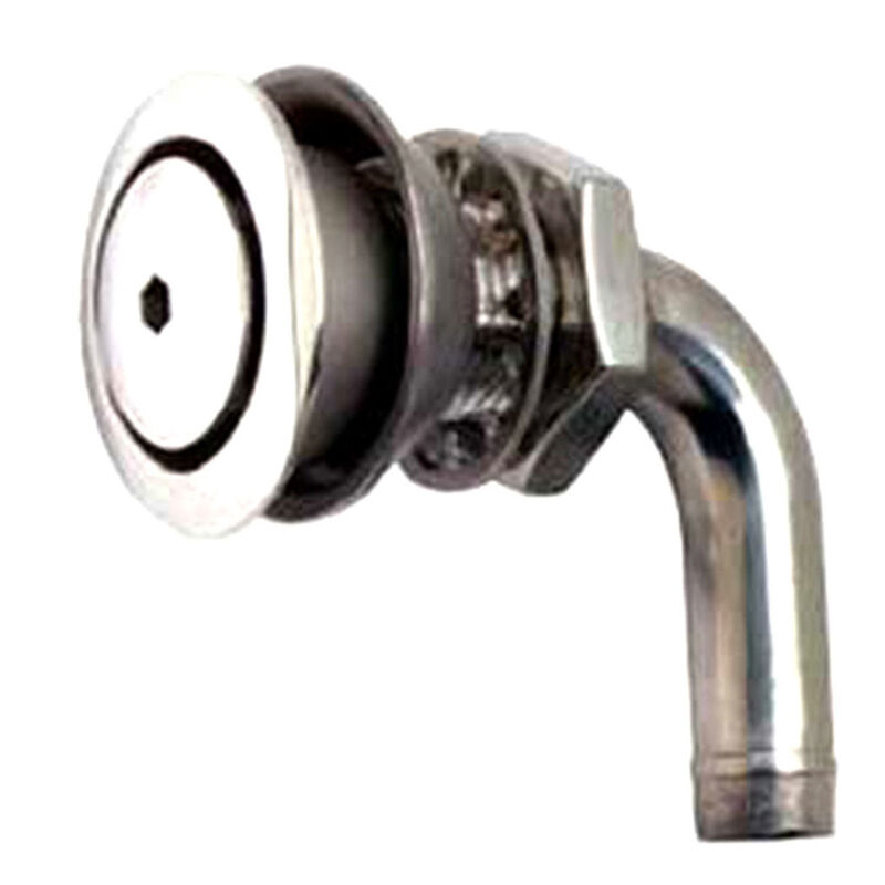 FlushMount 316 Stainless Fuel Vent, 90° Vent West Marine
