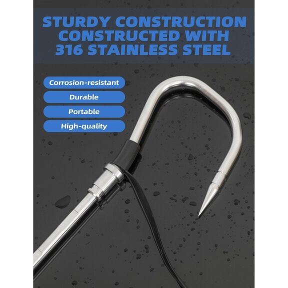 BLUEWING Stainless Steel Gaff Hook 2in, Model A image number 2