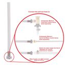 Recessed Shower Chrome Cup with Stainless Steel Lid, Hammer-Head Arctic White Sprayer, 6' White Rubber Hose image number 8