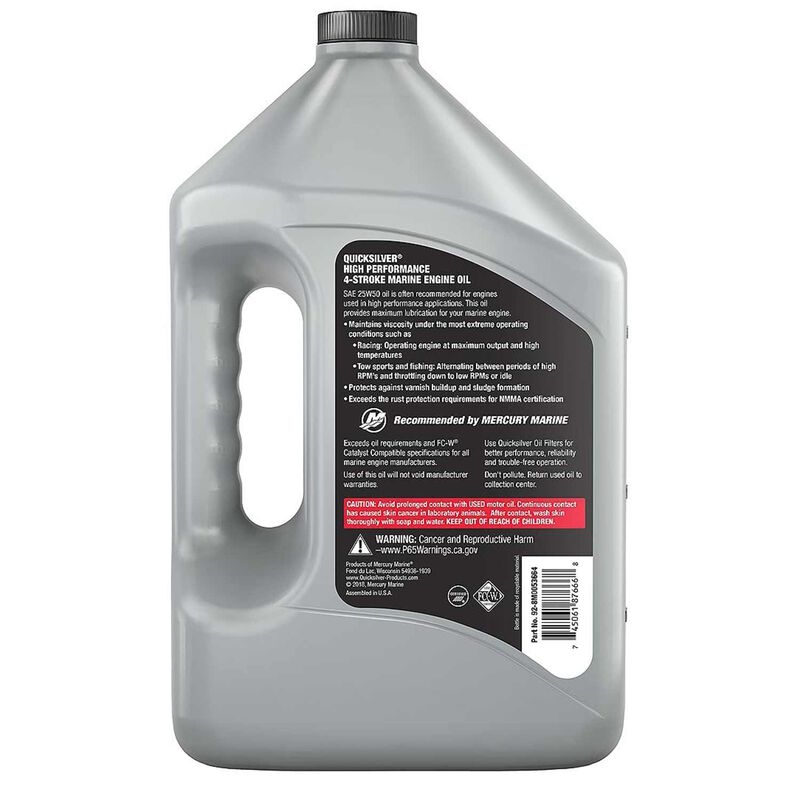 25W-50 High Performance Synthetic Marine Engine Oil, 1 Gallon image number 1