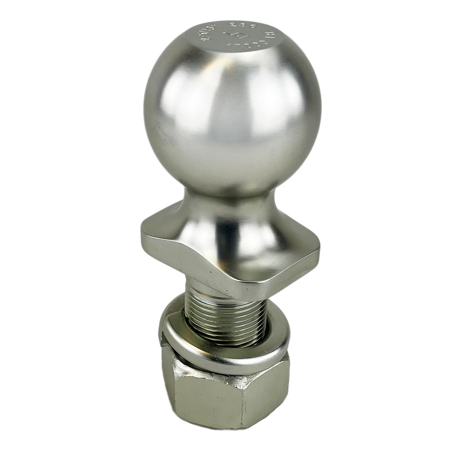 Trailer Hitch Ball, 2 5/16" x 1.25" x 2.75" Long Plastic Base