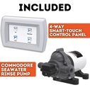 COMMODORE CM6RMT Deluxe Electric Marine Toilet Boating Head &ndash; Raw Water, 12V, with COMMODORE Rinse Pump & Smart Panel image number 2