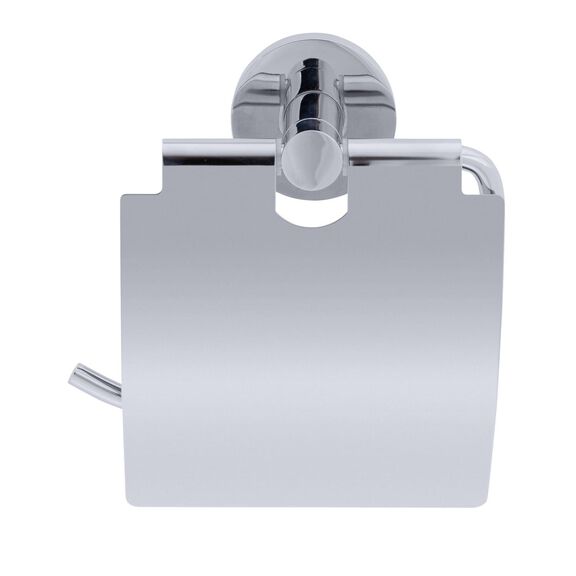 Elina Single Post T.P. Holder w/Lid Chrome image number 2