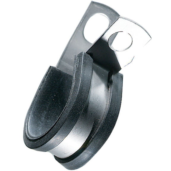 Cushion Clamps for 1" (25mm) Line OD, .006 Thickness, 1/2" Width, #10 (5mm) Screw Size image number 0
