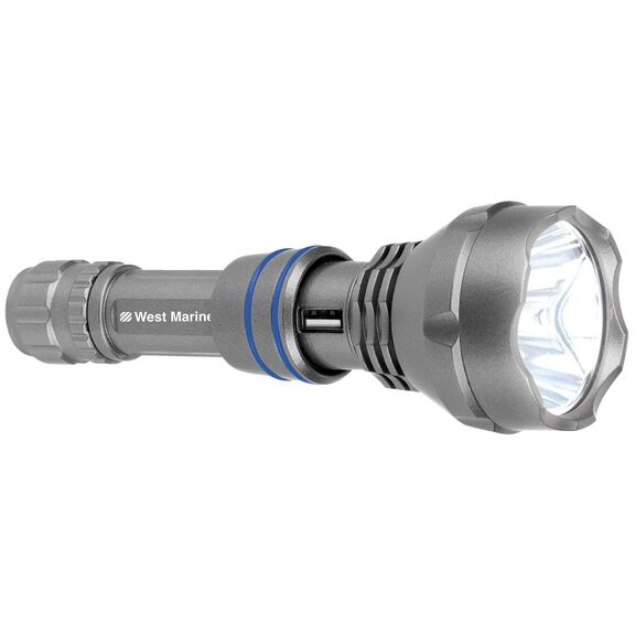 700 Lumen LED Rechargeable Flashlight with 2-way USB Power Supply image number 1