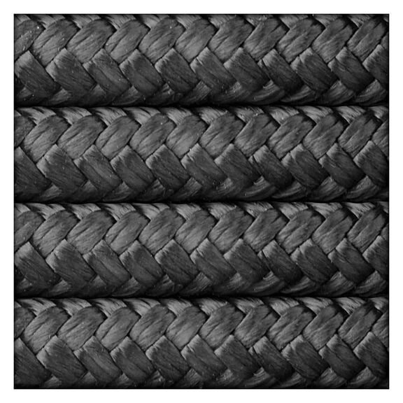 1/2" x 15' Dock Line, Premium Double Braid, Black image number 0