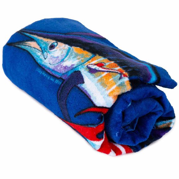 58" x 36" Americana Sailfish Towel image number 2