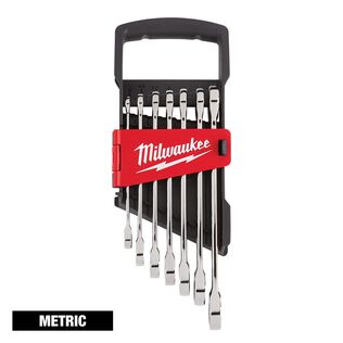 Ratcheting Combination Wrench Set - Metric, 7 Piece