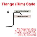 Rectangle Sink Brushed Finish, 304 Stainless Steel, 2" Drain, SoundKOTE image number 5
