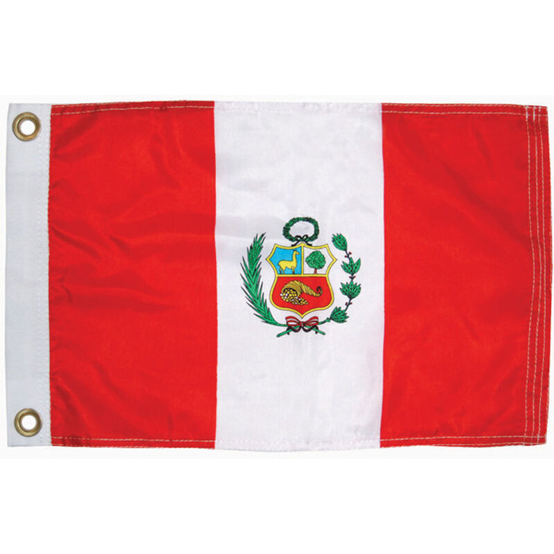 Peru Courtesy Flag, 12" x 18" image number 0