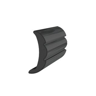 Rubrail-Rigid 1 29/32in 60' Bk