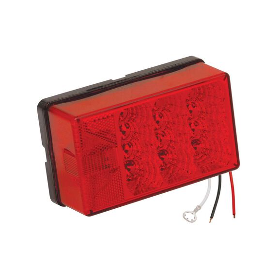 8-Function LED Waterproof 4 x 6 Low Profile Taillight, Left/Roadside image number 0