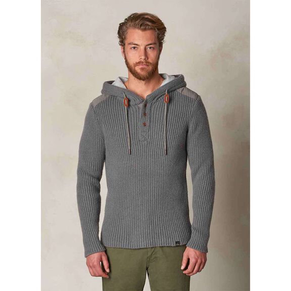 Men's Hooded Henley Sweater image number 0