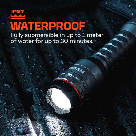 Davinci 1800L: 1800 Lumen Rechargeable Flashlight with Power Bank and Push Button Mode Selector image number 7