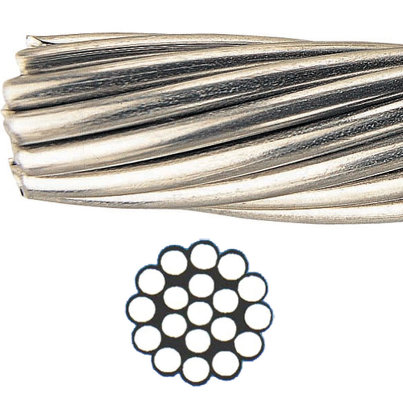 1 x 19 Stainless-Steel Type 302/304 Wire, Price Per Foot image number 0