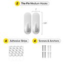 The Fin Handy Hook  - Medium, 2 Pack image number 1