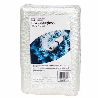 6 oz. 38" Fiberglass Cloth