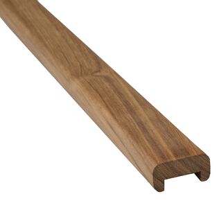 Bulkhead Teak Molding, 3/4" Track Straight Length, 1 3/16 "x 5/8 "x 5'
