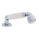 Deck-Mount Sprayer Classic Warm White Sprayer, 6' White Rubber Hose, Ultra-Low Profile Holder image number 0