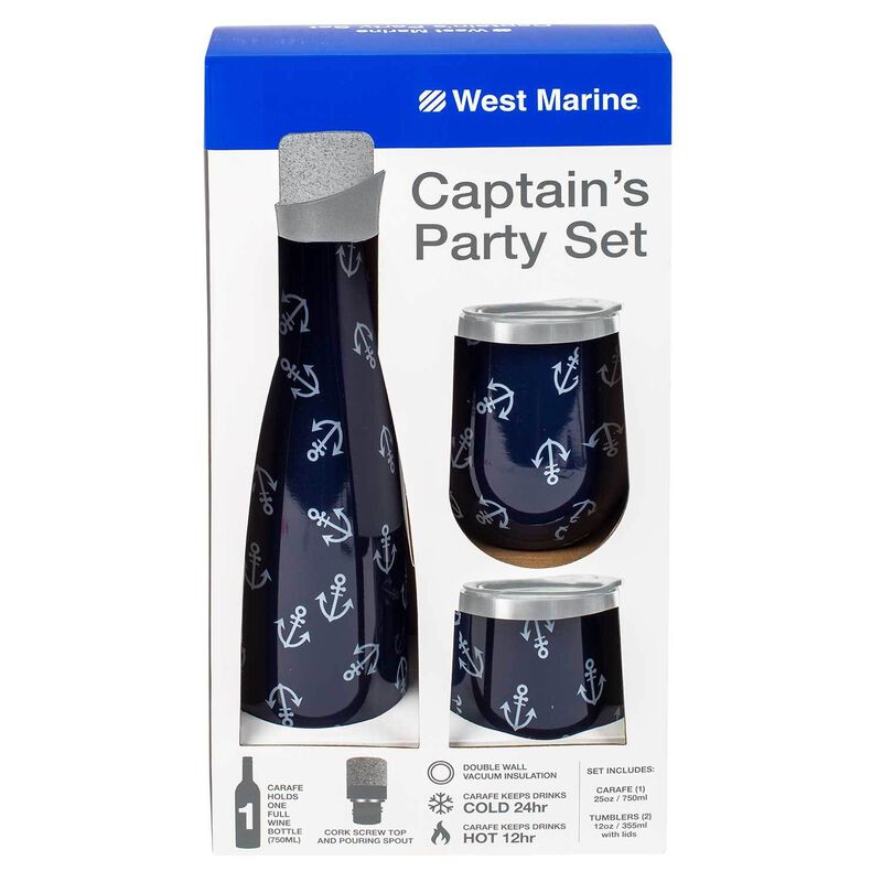 Captain's Party Set Wine Bottle & Tumbler Gift Set image number 1