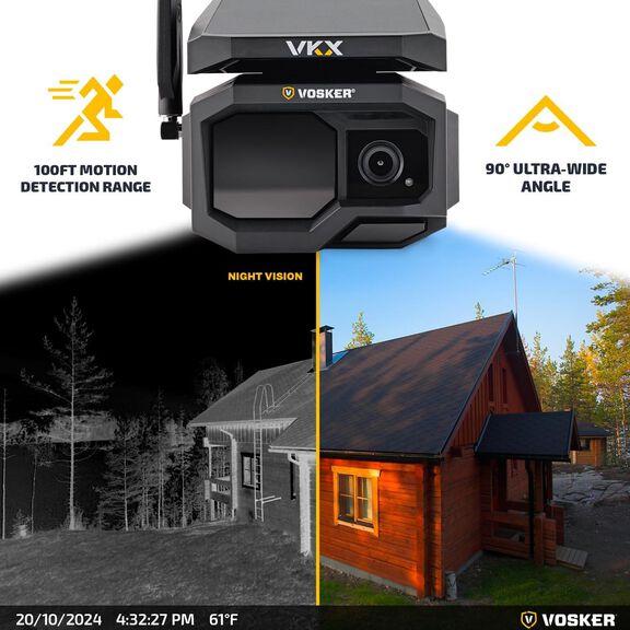 Vosker VKX Solar Powered 4G-LTE Outdoor Cellular Security Camera image number 3