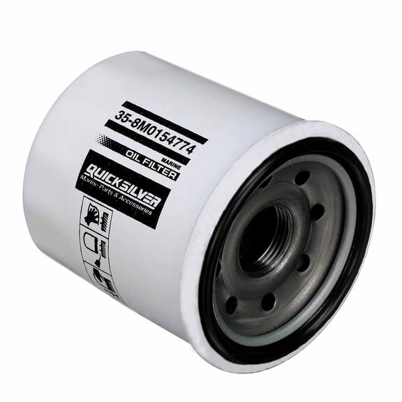 Quicksilver 8M0154774 Oil Filter for Various Marine Engines image number 0