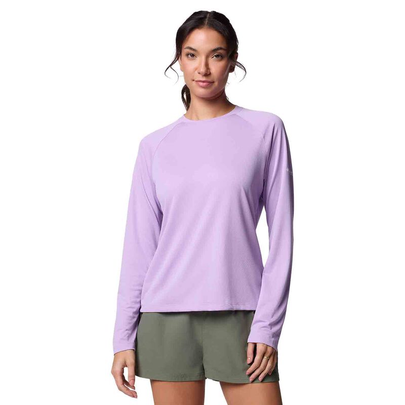 Columbia Women's PFG Solar Stream Shirt, in Hydrangea, Size XL | by West Marine
