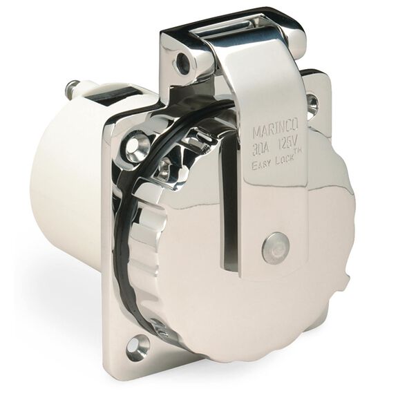 Inlet, 30A 125V, Stainless Steel image number 0