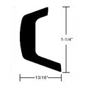 Aluminum Rubrail - 1-1/4" H x 13/16" W x 20'L, #10 Screws image number 0