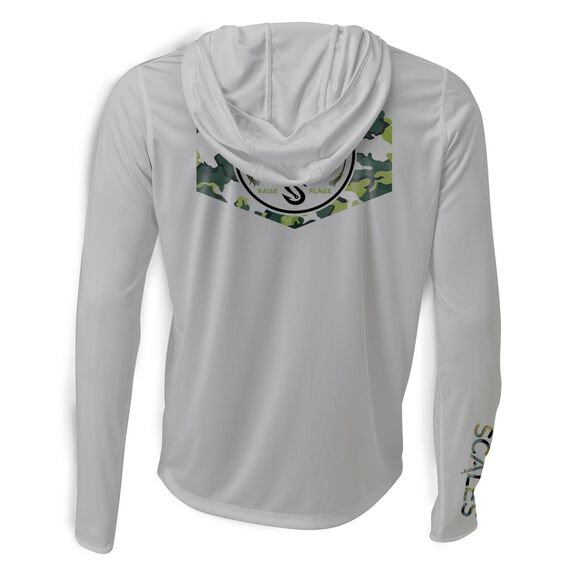Men's Sail Camo Hooded Performance Shirt image number 1