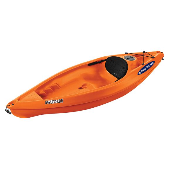 Retreat 8' Sit On Top Recreational Kayak, Tangerine
