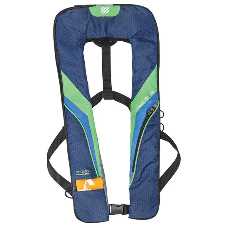 Coastal Automatic Inflatable Life Jacket, Kiwi West Marine