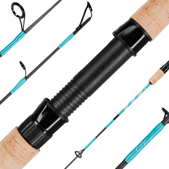 4'3" Li'l Finz Kids Spinning Rod, Medium Power, Teal image number 0