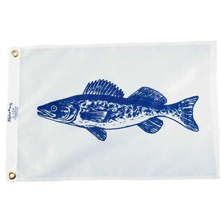 Walleye Fish Flag, 12" x 18"