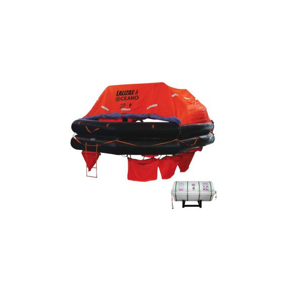Revere Lalizas Life Raft Solas Oceano - 20 Person - Throw Overboard - Canister image number 0