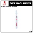 3" 24TPI T-Shank Metal Cutting Bi-Metal Jig Saw Blades, 5 Pack image number 2