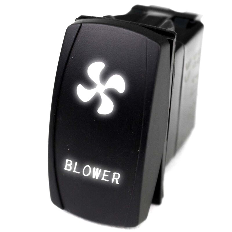 MARINE SPORT LIGHTING Logo Rocker Switch, Blower, White West Marine