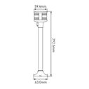 SEAFLO 10" LED Combination All-Round and Masthead Pole Light, Fold-Down, 2 Nautical Miles Visibility (01-Series) image number 1