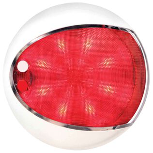 EuroLED&reg; Touch Dome Light White Housing White/Red