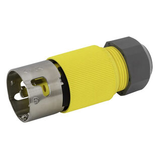 Hubbell Marine Locking Plug, 3P4W, 50A 125/250V, PVC