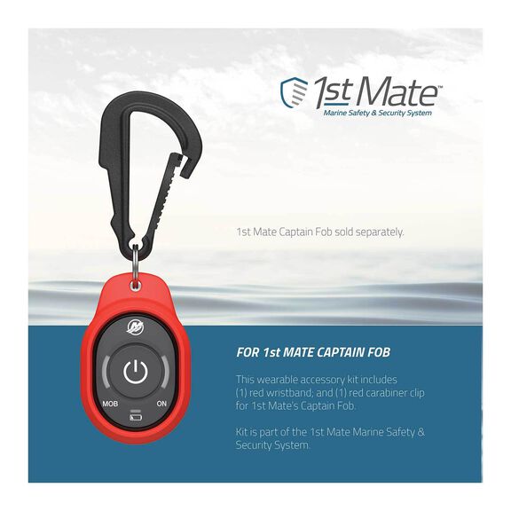 Wearable Accessories - Mercury SmartCraft Engines - Wristband & Carabiner Clip - Captain - 8M6007945 image number 1