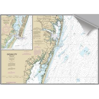 Ocean City Inlet Decorative Nautical Chart